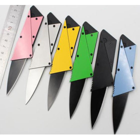 Multifunctional foldable credit card knife with stainless steel no logo UDTEK2005